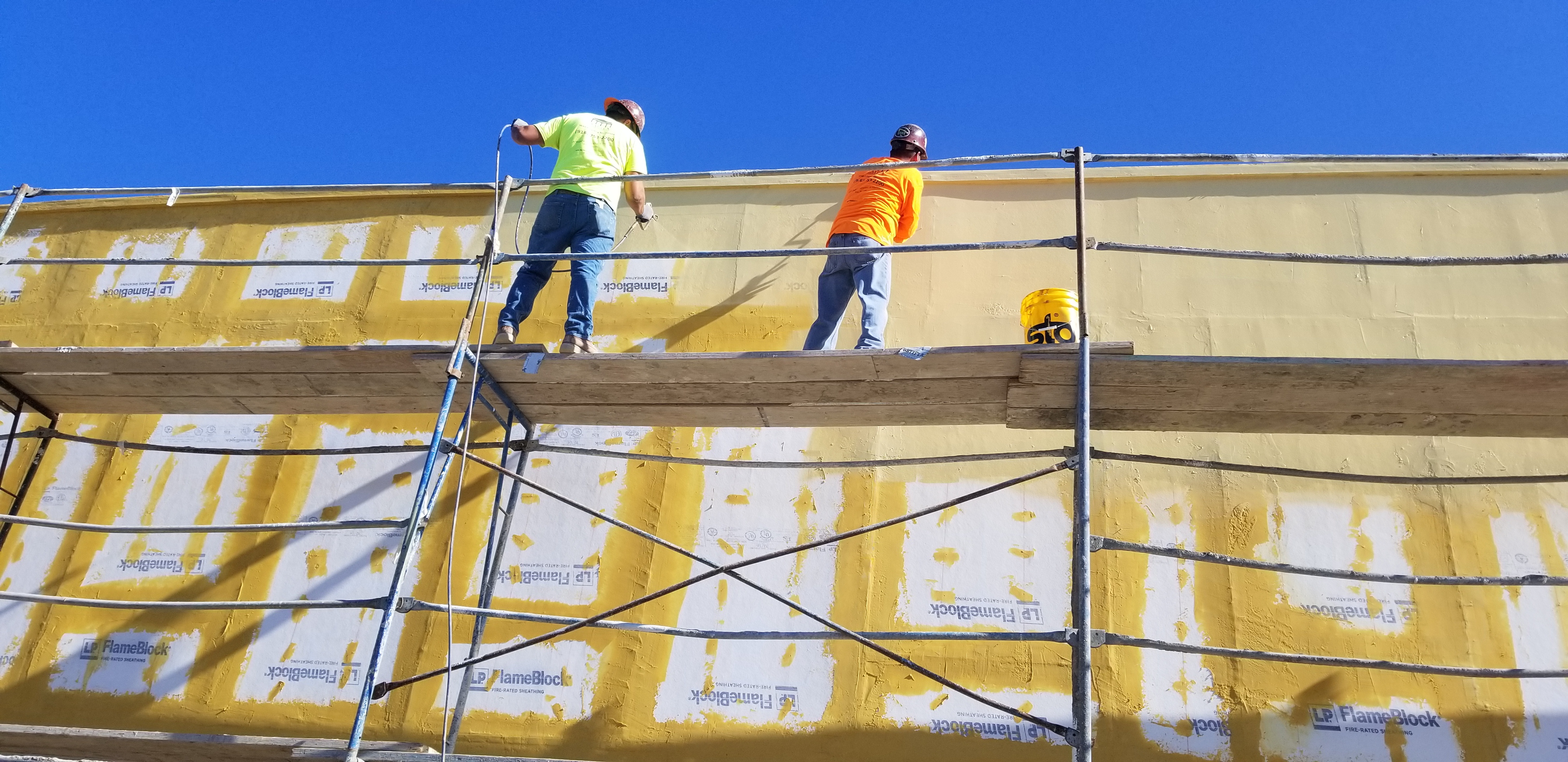 Mesh base coat wall preparation